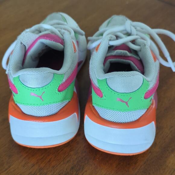 Puma Girls little kids toddle sneakers RS-X3Crazy Loco (GS) size 11C - Picture 5 of 7